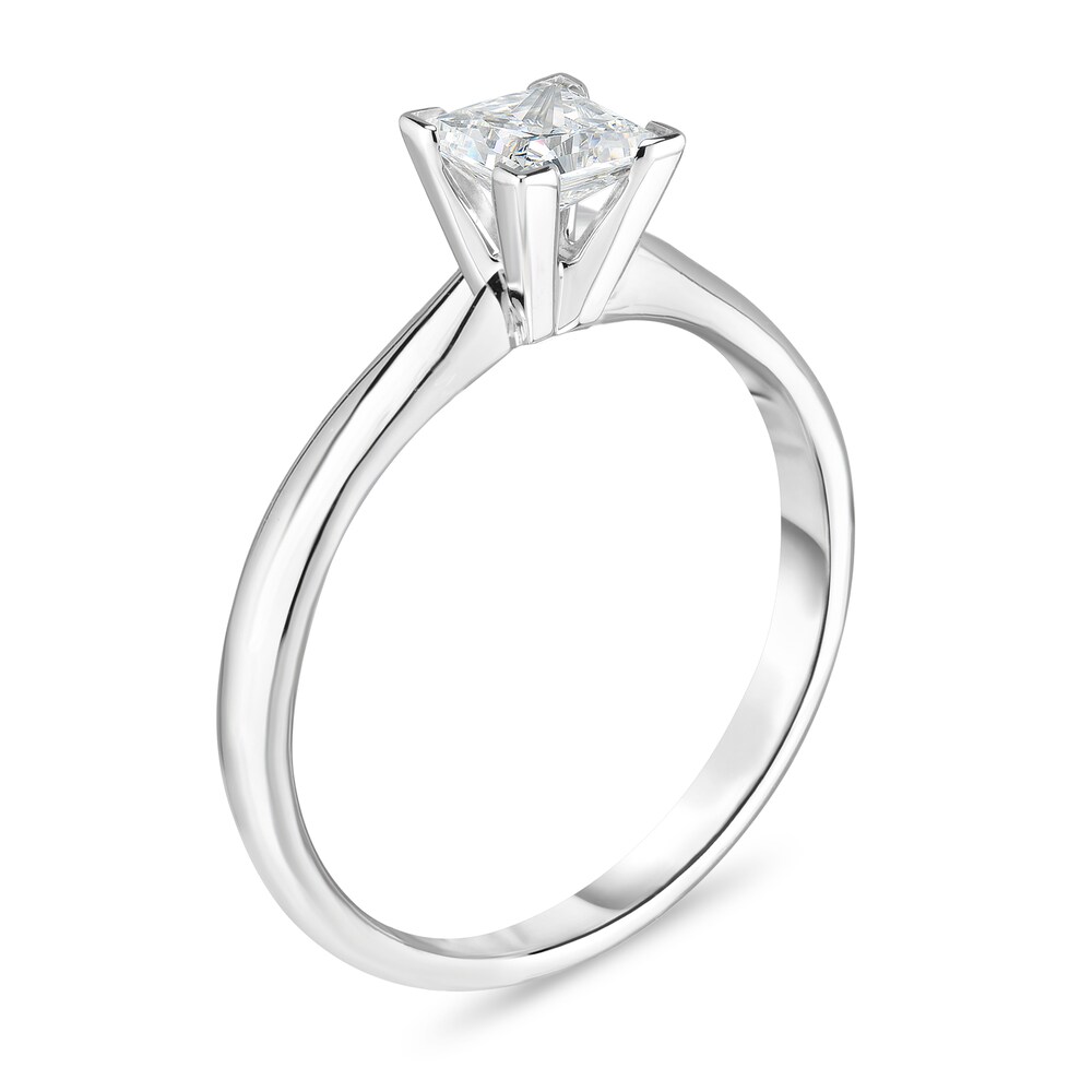 Diamond Solitaire Ring 1/5 ct tw Princess 14K White Gold (I1/I) cnAiYT8c