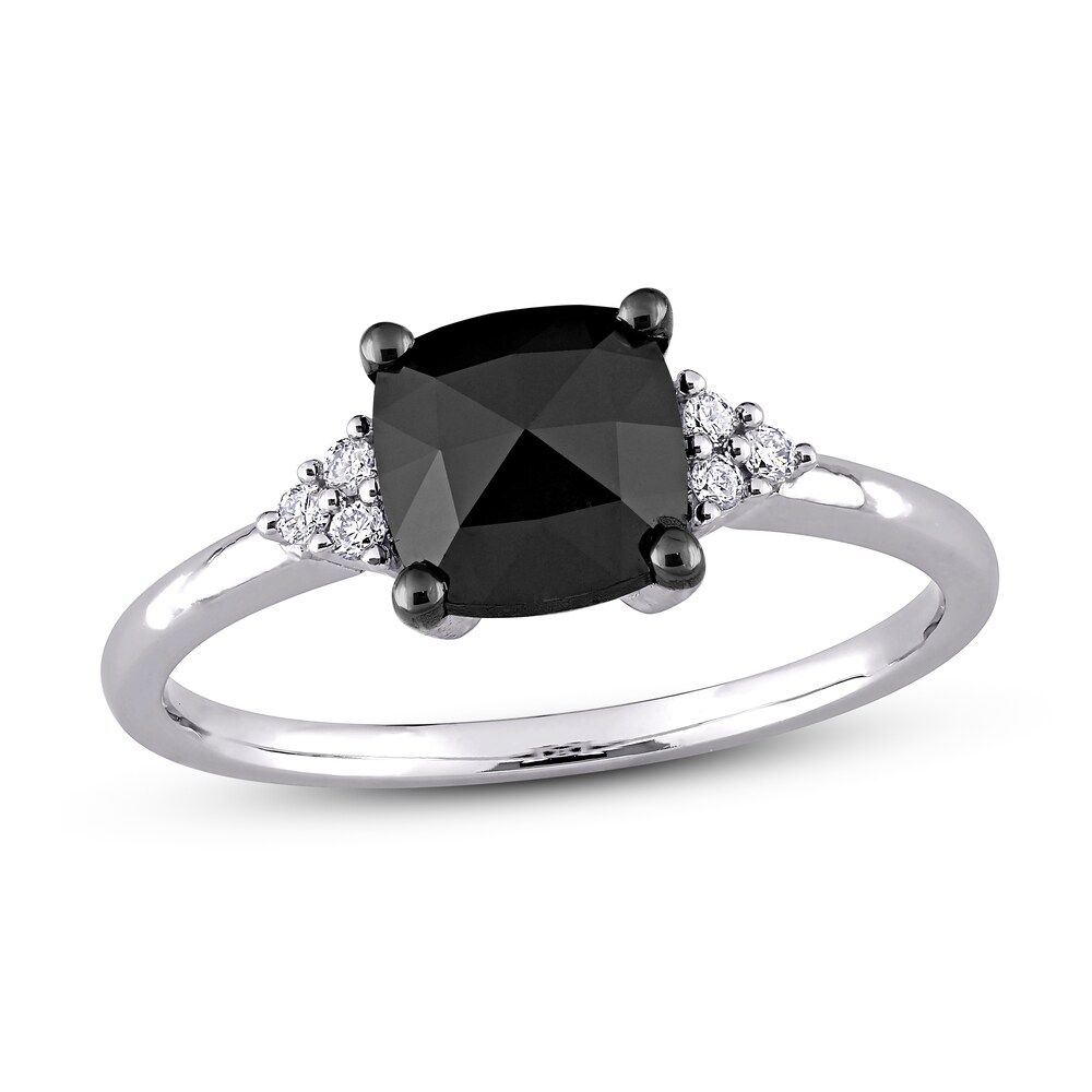 Black Diamond Engagement Ring 1 1/4 ct tw 14K White Gold cobbVAiI [cobbVAiI]