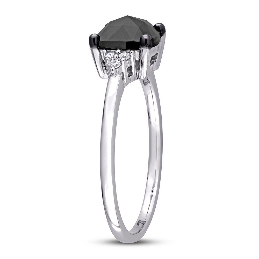 Black Diamond Engagement Ring 1 1/4 ct tw 14K White Gold cobbVAiI