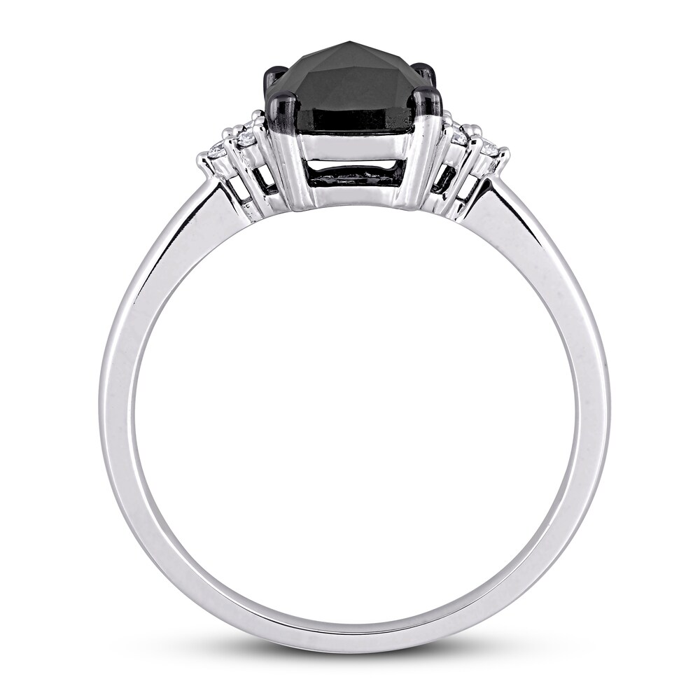 Black Diamond Engagement Ring 1 1/4 ct tw 14K White Gold cobbVAiI