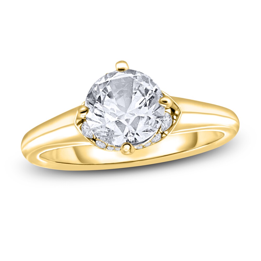 Diamond Engagement Ring 1-1/8 ct tw Round 14K Yellow Gold d2GYCPIo