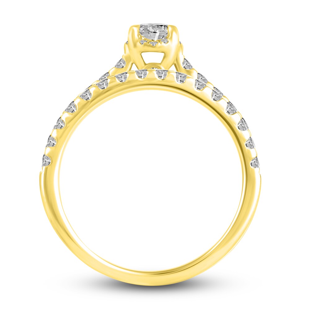 Diamond Bridal Set 1 ct tw Round 14K Yellow Gold d7RBFeb0