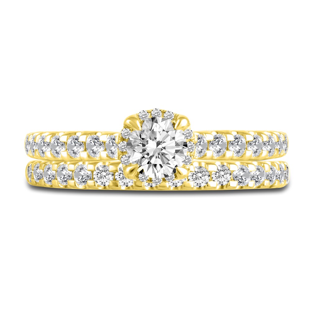 Diamond Bridal Set 1 ct tw Round 14K Yellow Gold d7RBFeb0