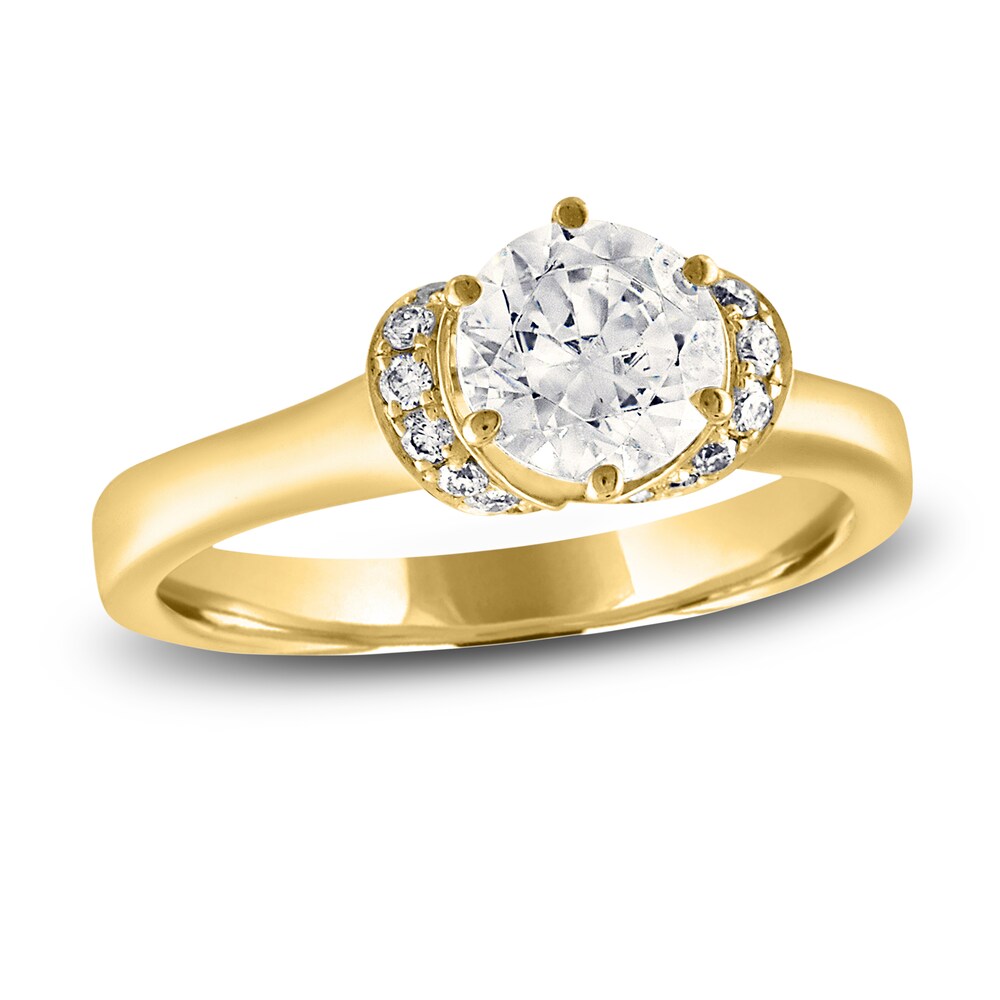 Diamond Engagement Ring 7/8 ct tw Round 14K Yellow Gold dC1k4PH3