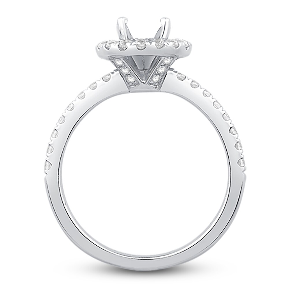 Engagement Ring 1/2 ct tw Round 14K White Gold dtYo0sSG