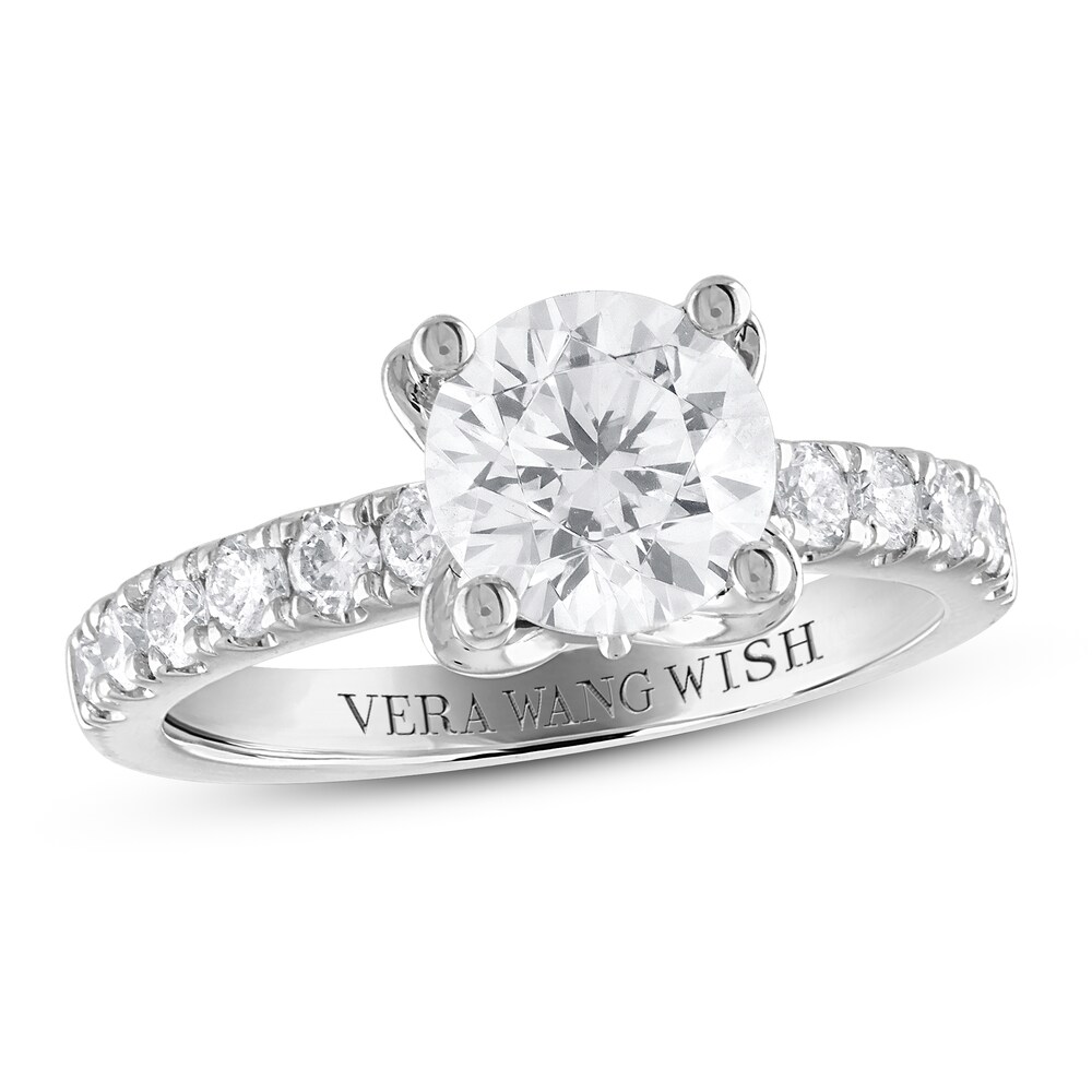 Vera Wang WISH Diamond Engagement Ring 2-1/2 ct tw Round Platinum eO4ei4zO