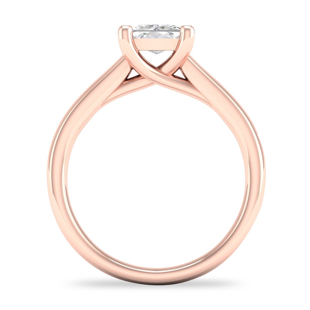 Diamond Solitaire Ring 1-1/4 ct tw Princess-cut 14K Rose Gold (I1/I) eiMmxJcx