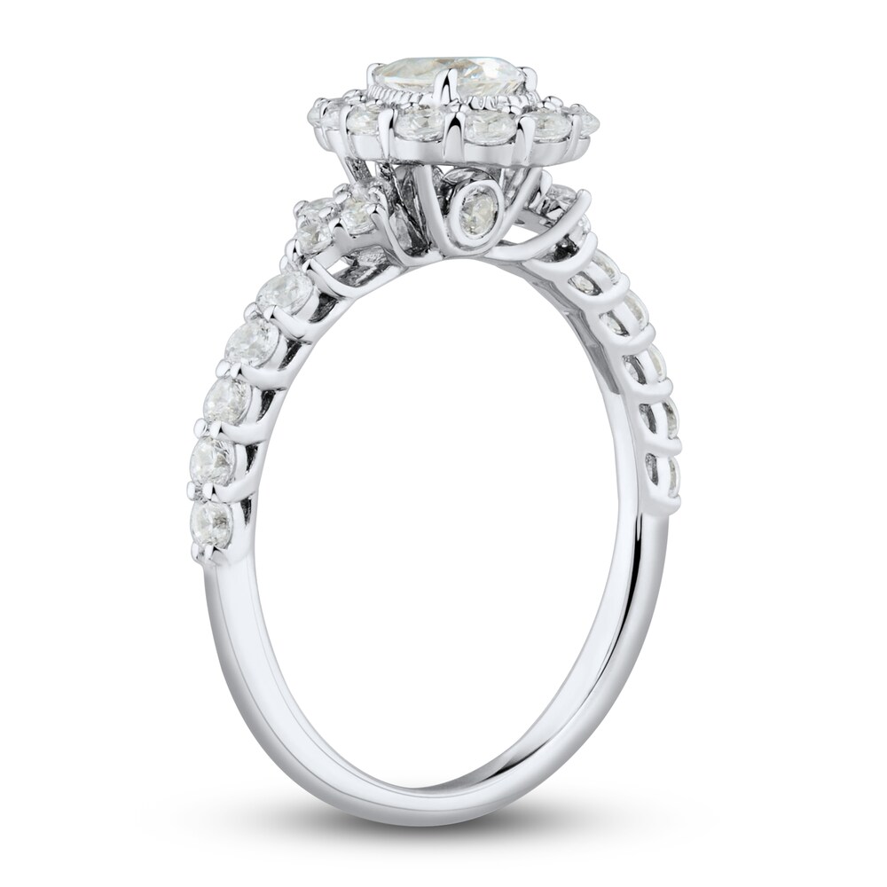 Diamond Engagement Ring 1 ct tw Pear/Round 14K White Gold esMDlMgs