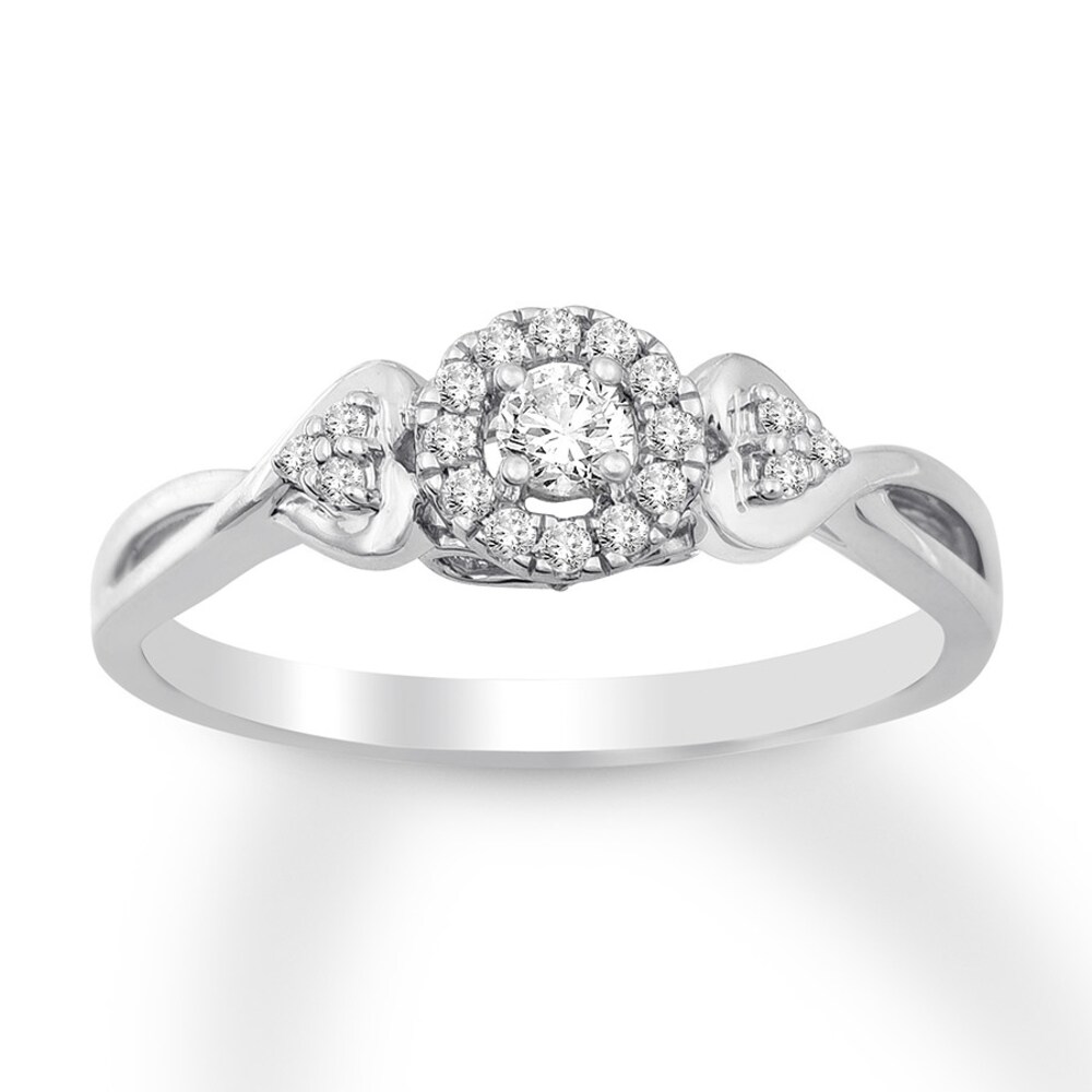 Diamond Promise Ring 1/5 carat tw Sterling Silver f3jwo8tS [f3jwo8tS]