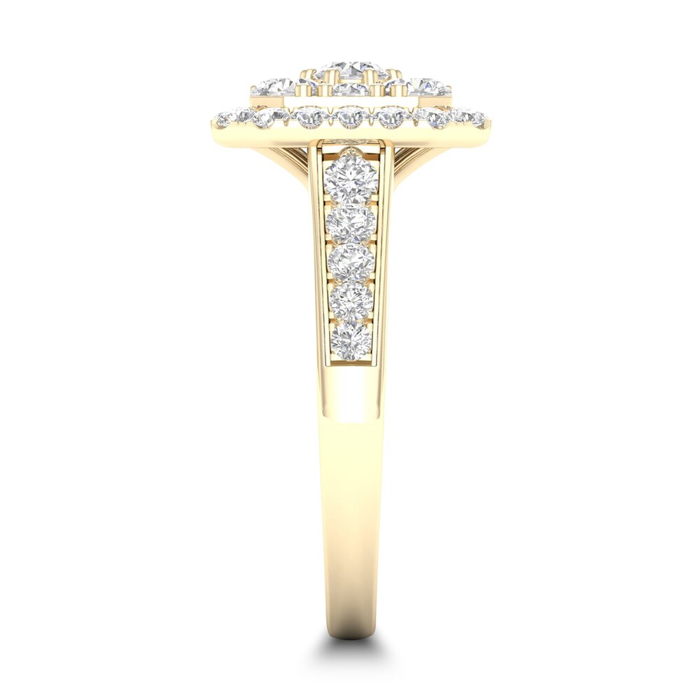 Diamond Ring 1 ct tw Round-cut 14K Yellow Gold f5sPYB88