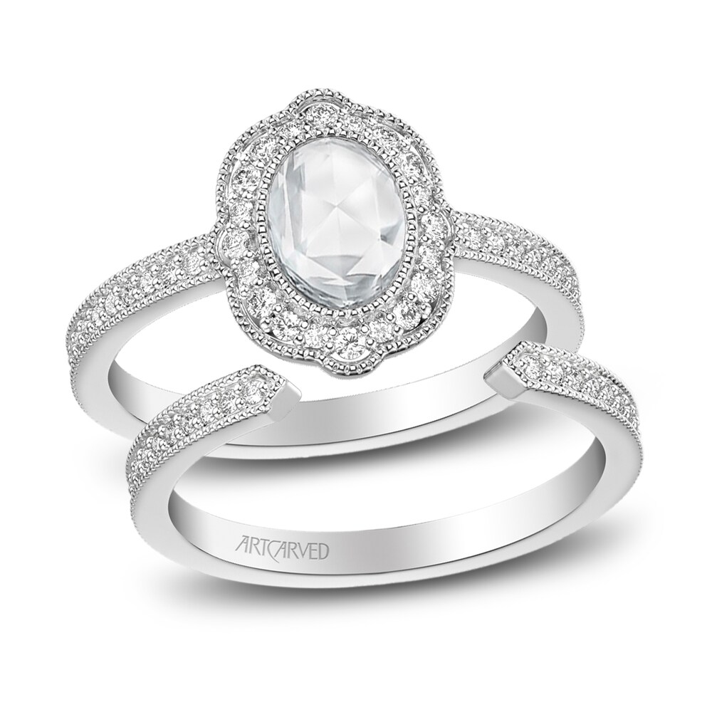 ArtCarved Rose-Cut Diamond Bridal Set 3/4 ct tw 14K White Gold fJOGeMRy