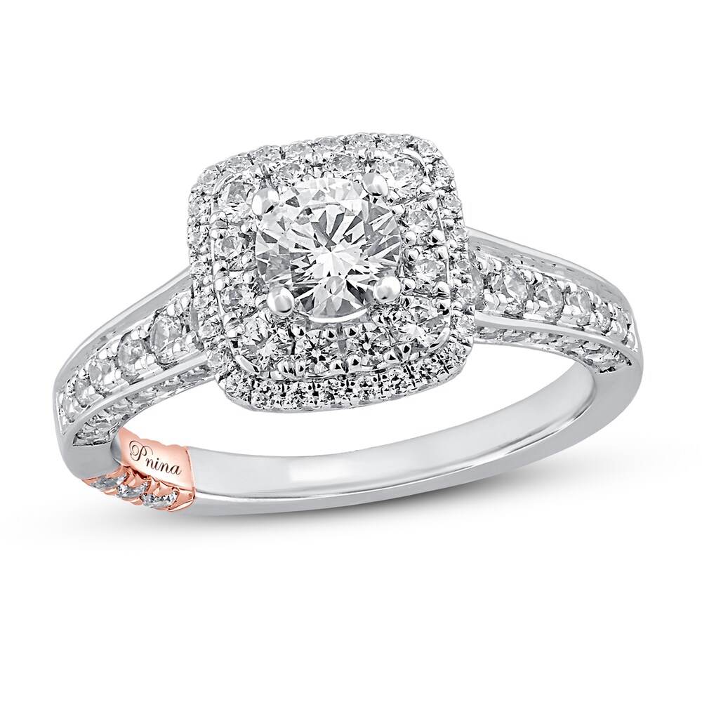 Pnina Tornai Definitely Yes Diamond Engagement Ring 1-1/4 ct tw Round 14K White Gold fWDTTXDv