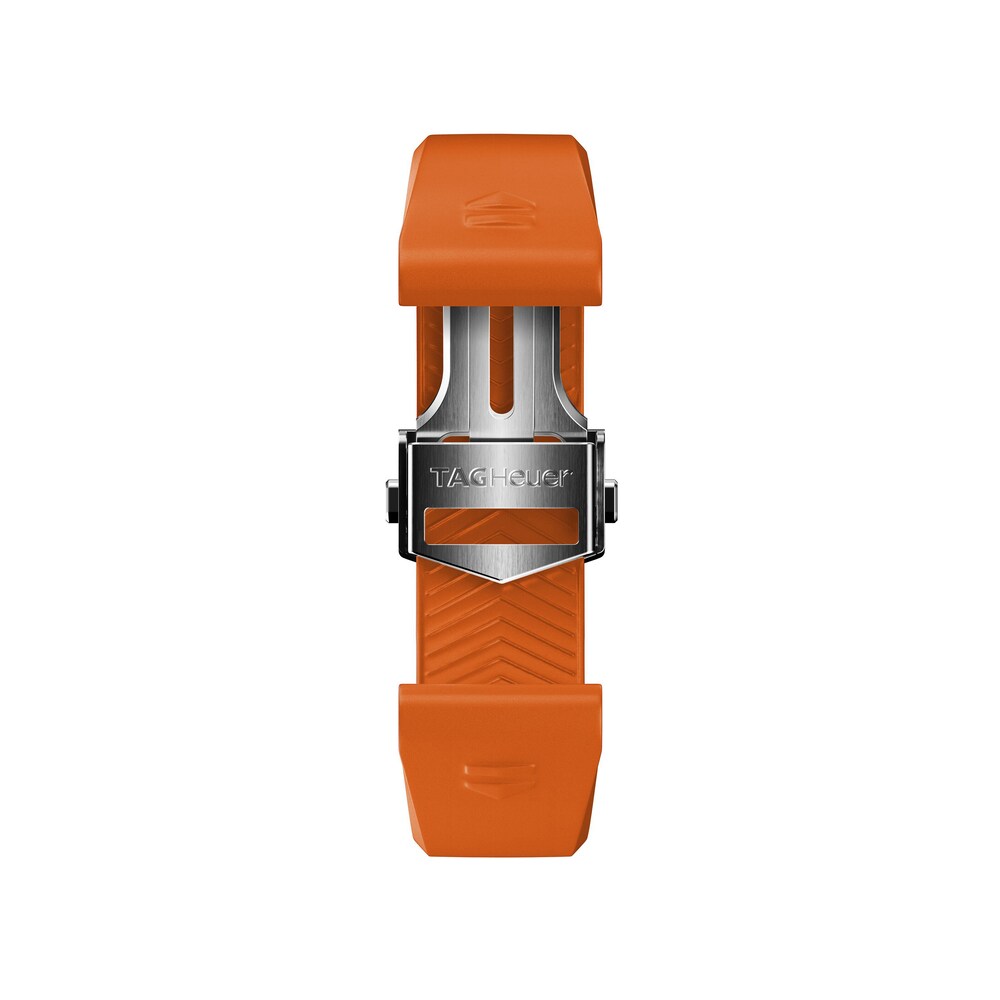 TAG Heuer CONNECTED Orange Rubber Watch Strap 42mm BT6272 fd2B94XK