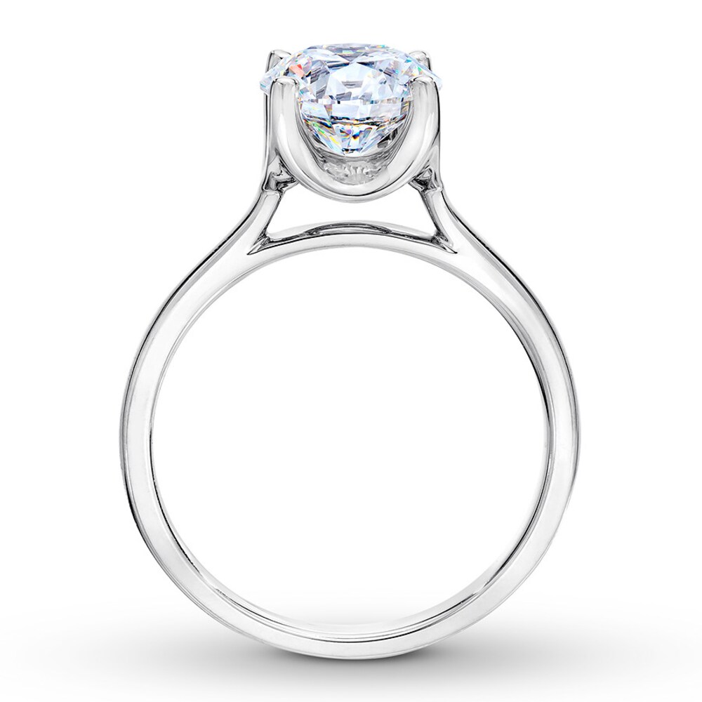 THE LEO First Light Diamond Solitaire Ring 2 ct 14K White Gold (I1/I) fsrIypuG