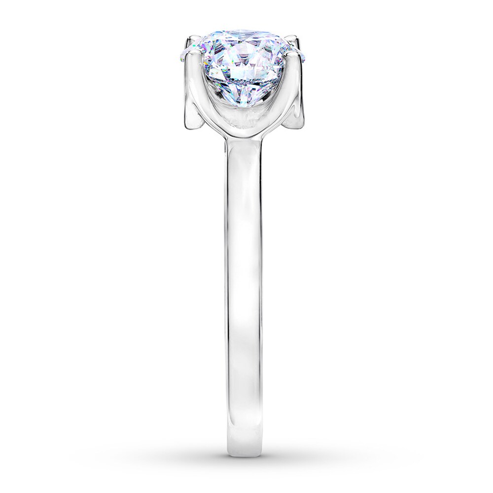 THE LEO First Light Diamond Solitaire Ring 2 ct 14K White Gold (I1/I) fsrIypuG