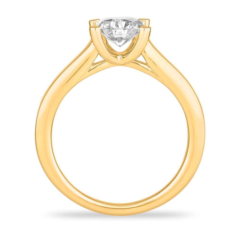 Diamond Solitaire Engagement Ring 3 ct tw Princess-cut 14K Yellow Gold (I2/I) g1vxqqEj