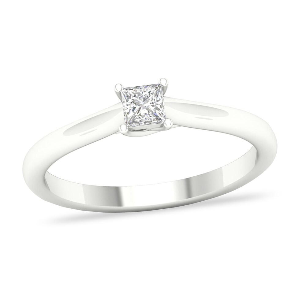 Diamond Solitaire Ring 1/4 ct tw Princess-cut Platinum (SI2/I) gIpviHkF