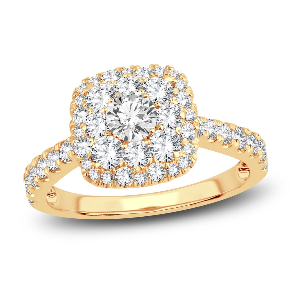 Diamond Engagement Ring 1-1/2 ct tw Round 14K Yellow Gold gYMkmib3