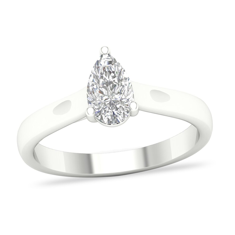 Diamond Solitaire Ring 3/4 ct tw Pear-shaped Platinum (SI2/I) hKGzXDks