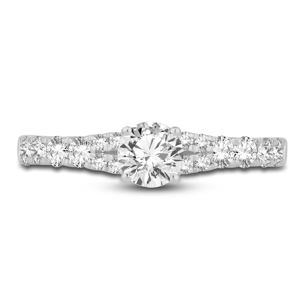 Diamond Engagement Ring 1 ct tw Round 14K White Gold huG2mE6f