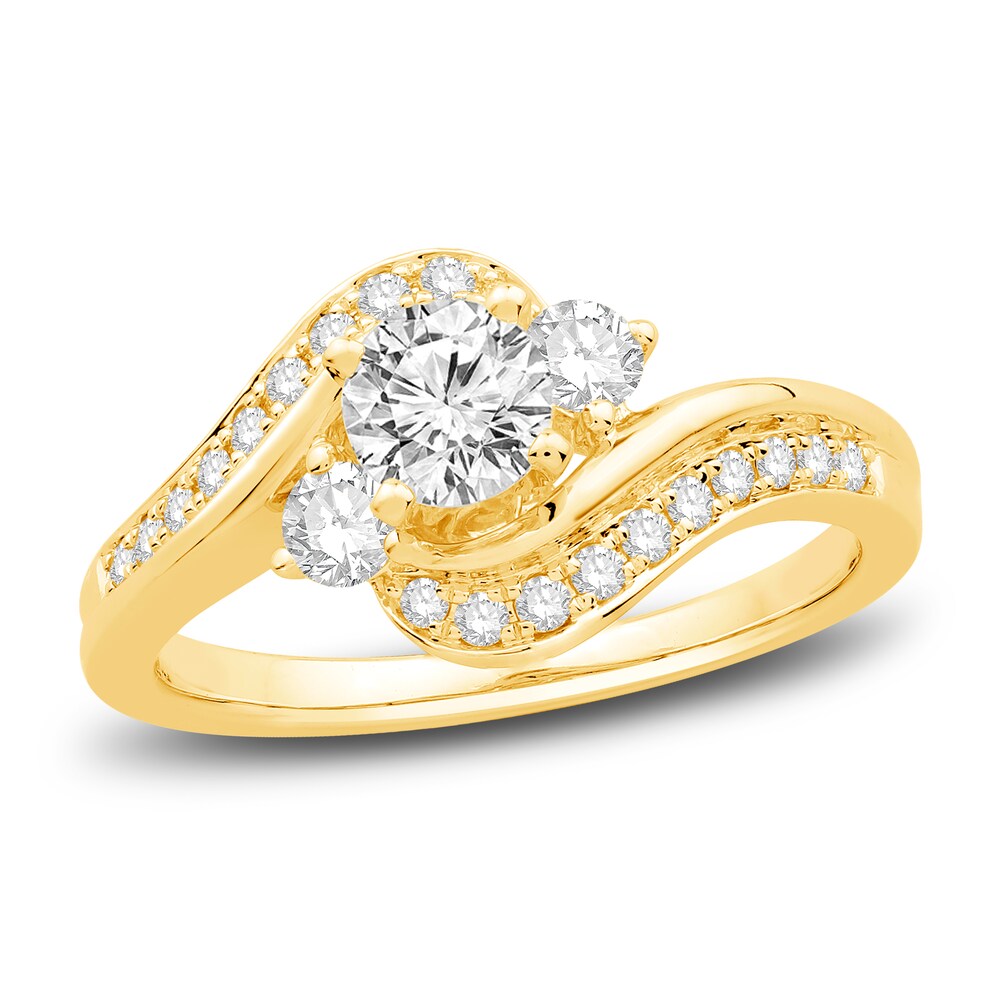 Diamond Engagement Ring 7/8 ct tw Round 14K Yellow Gold i6hb0xXN