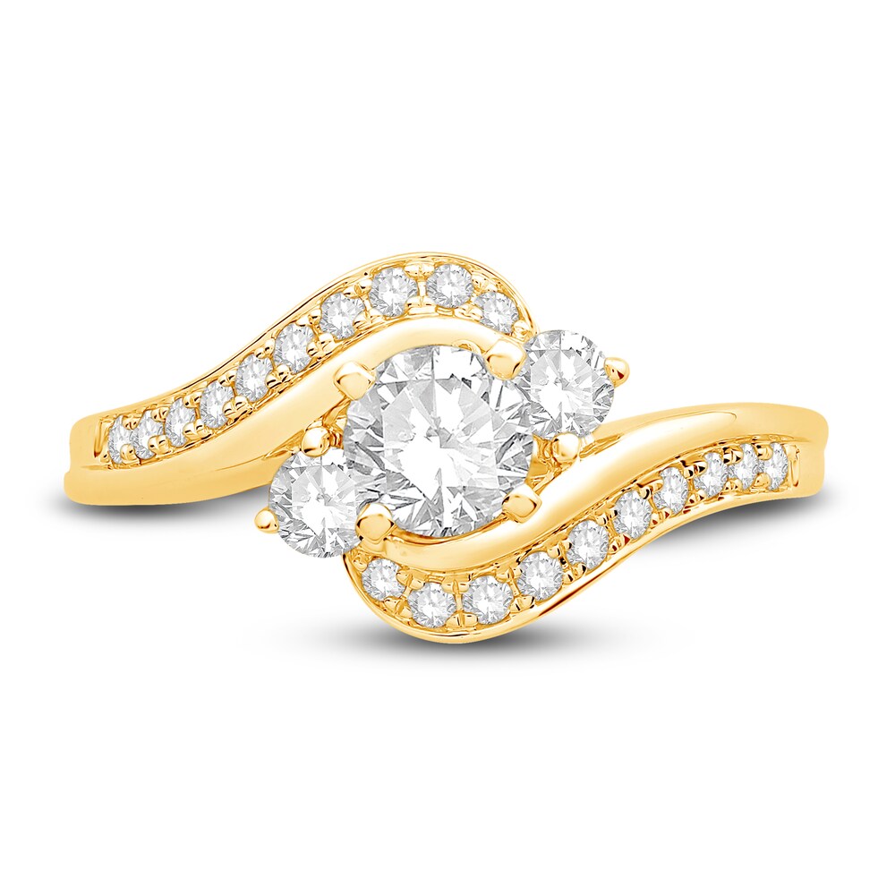 Diamond Engagement Ring 7/8 ct tw Round 14K Yellow Gold i6hb0xXN