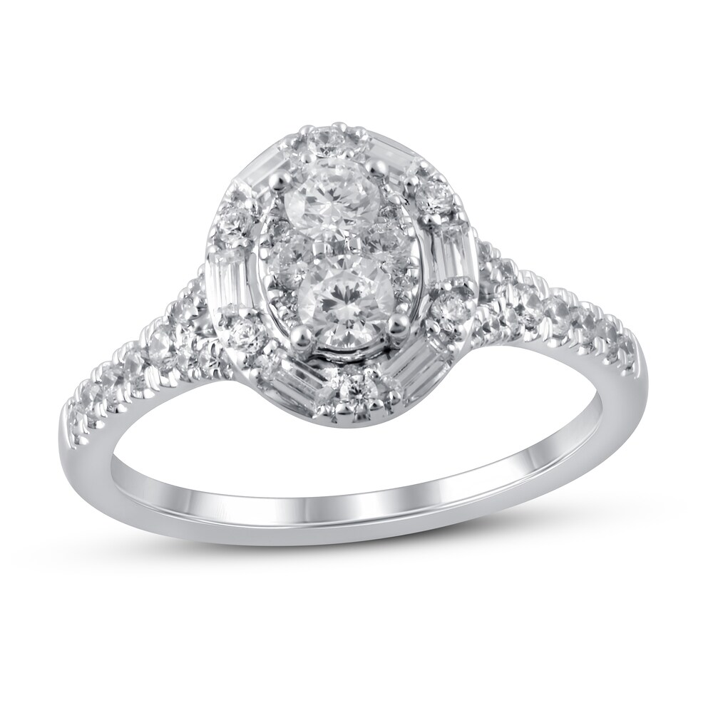 Diamond Engagement Ring 1-1/2 ct tw Round 14K White Gold iCfva0R1