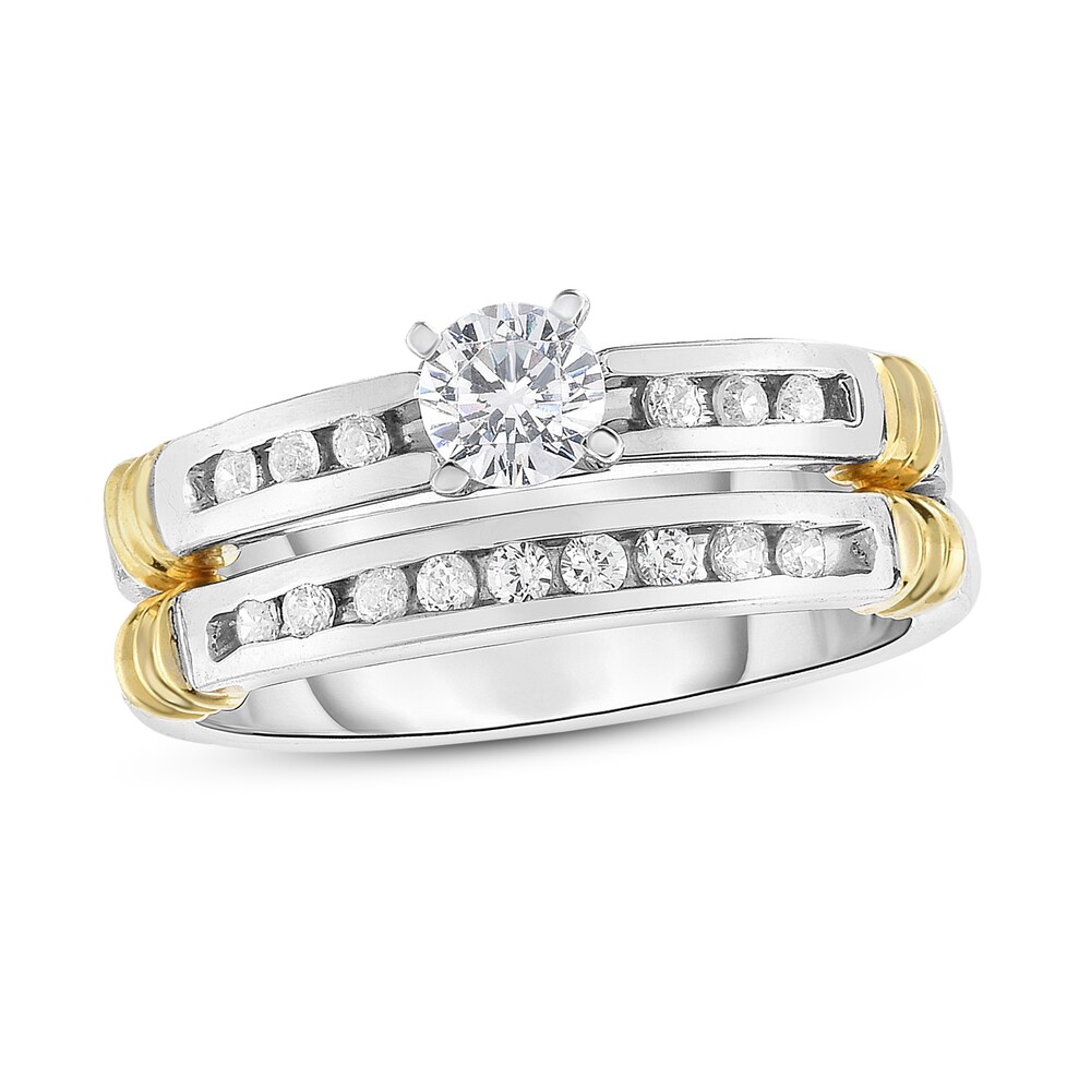 Diamond Bridal Set 1/2 ct tw Round 14K Two-Tone Gold ibZNVo56