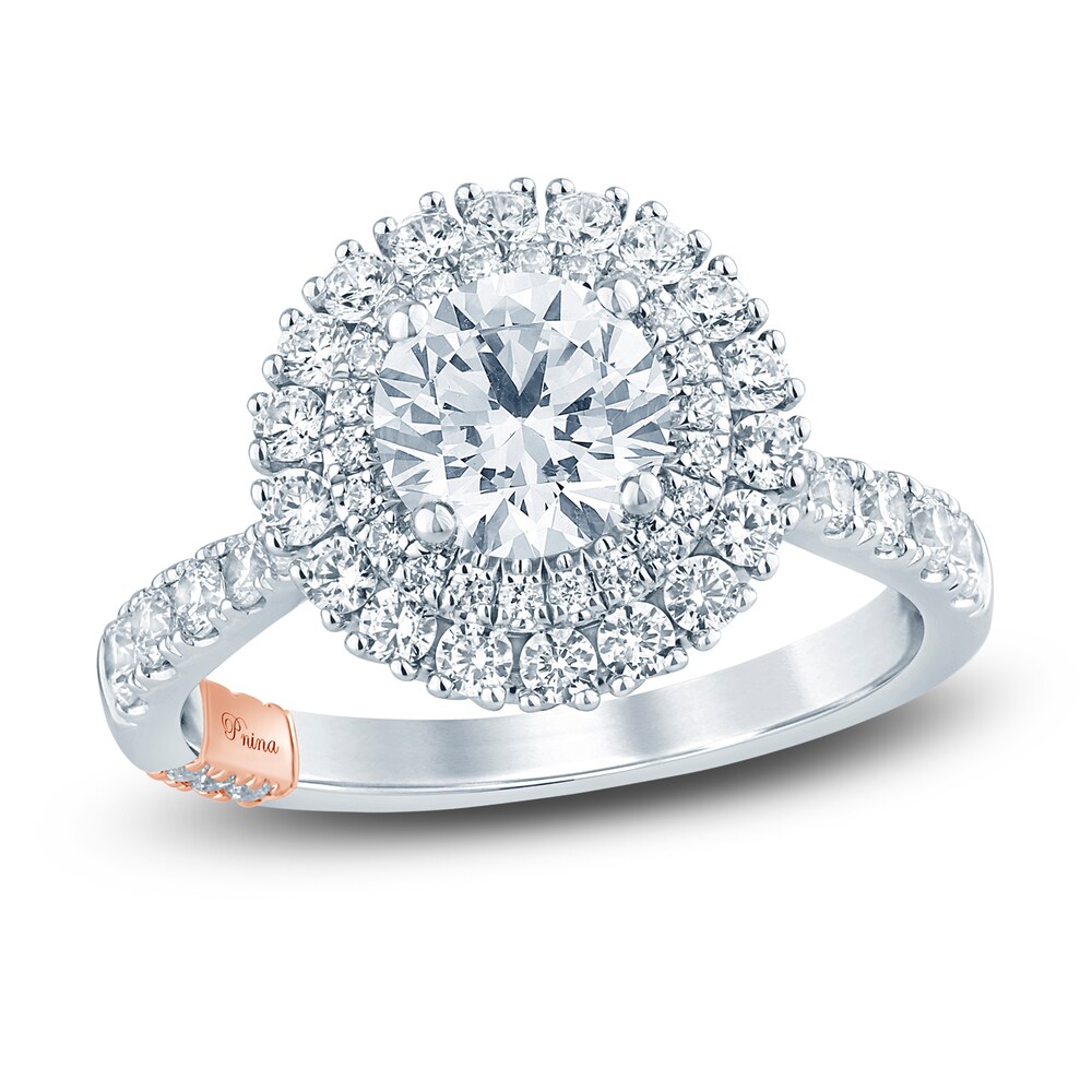 Pnina Tornai Lab-Created Diamond Engagement Ring 1-7/8 ct tw Round 14K White Gold icwCI8i6