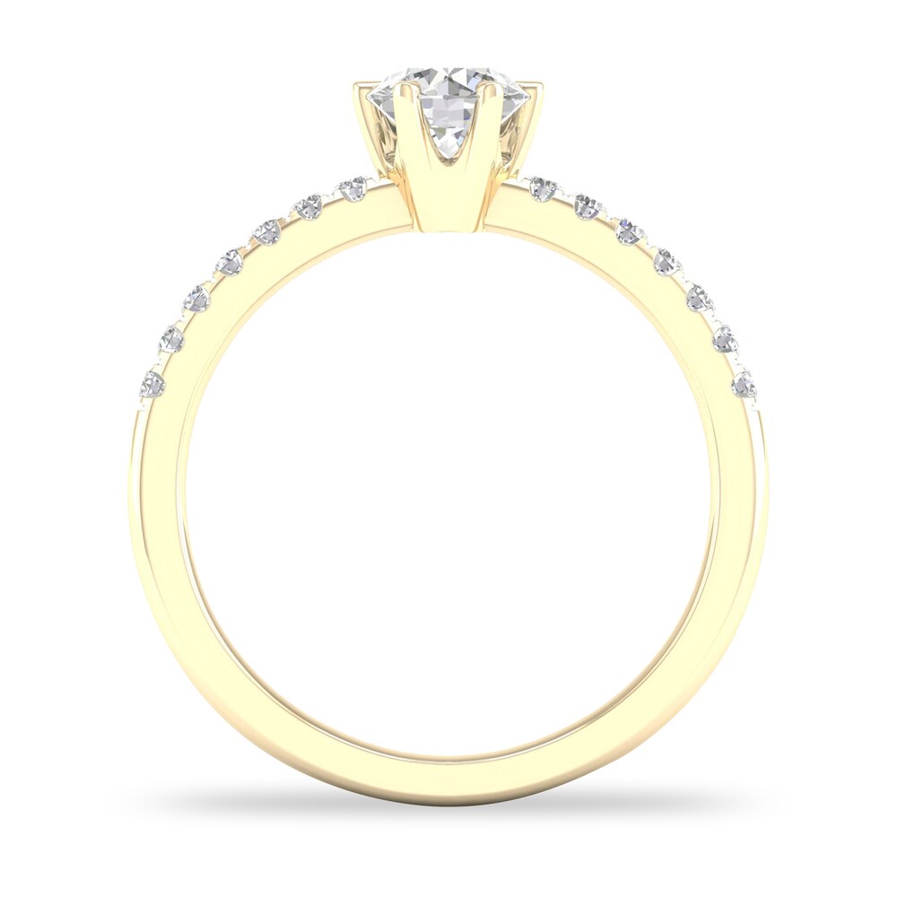 Diamond Ring 1/2 ct tw Round-cut 14K Yellow Gold iv7JW4VK