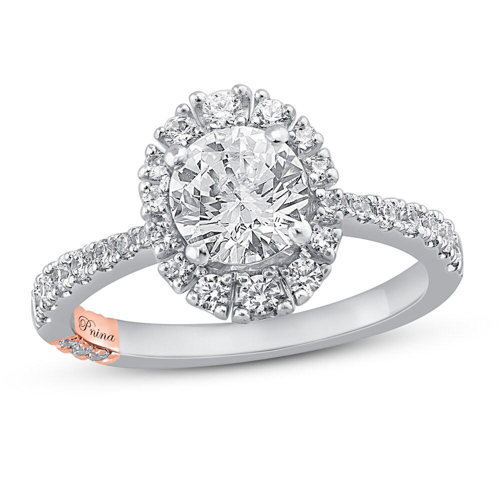 Pnina Tornai Ray of Light Diamond Engagement Ring 1-3/8 ct tw Round 14K White Gold iyjQepez