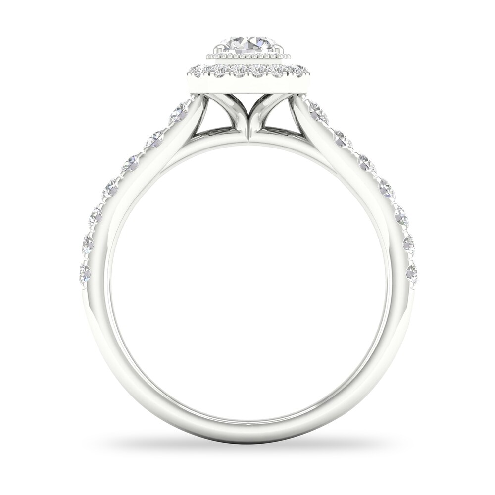Diamond Ring 3/4 ct tw Round-cut 14K White Gold izn1Qh4j