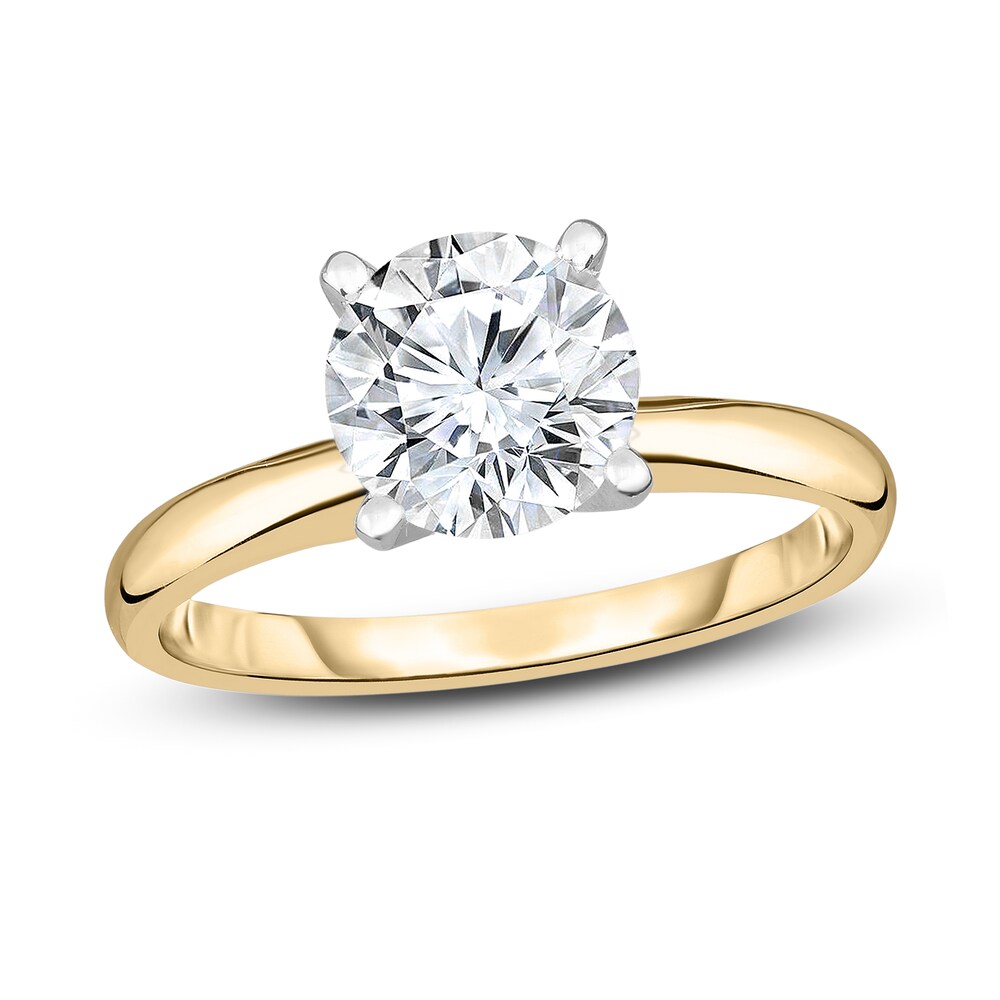 Diamond Solitaire Ring 5/8 ct tw Round 14K Yellow Gold (I1/I) j7lBnebP