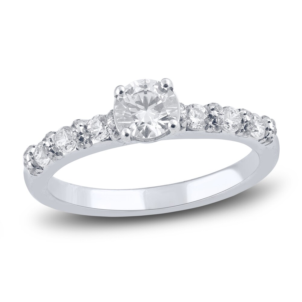 Diamond Engagement Ring 3/4 ct tw Round Platinum jMtVaQry
