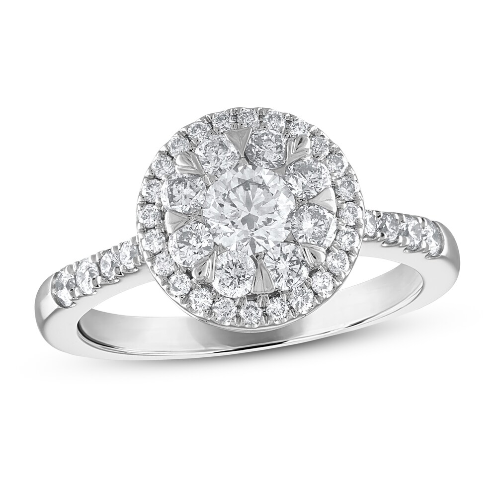 Diamond Engagement Ring 1 ct tw Round 14K White Gold jaQgCMj6