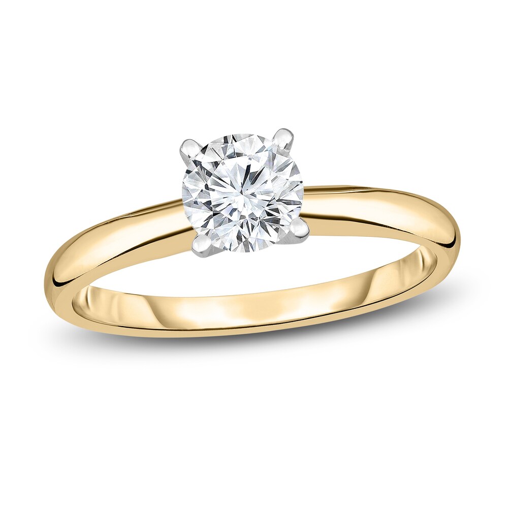 Diamond Solitaire Engagement Ring 1/4 ct tw Round 14K Yellow Gold (I2/I) jpR8iSSY