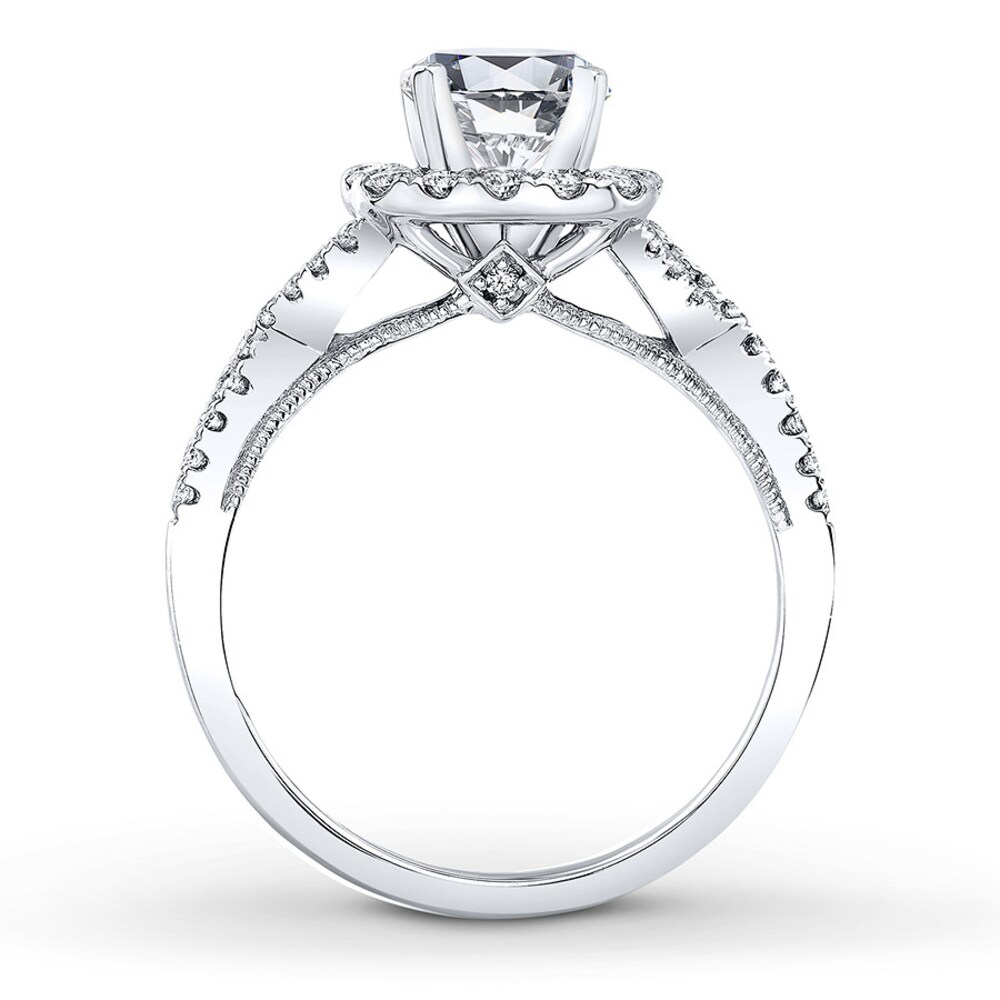 Natalie K Ring Setting 1/2 ct tw Diamonds 14K White Gold kSDoldJm