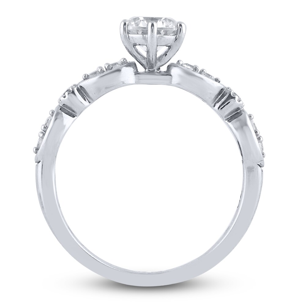 Diamond Engagement Ring 7/8 ct tw Round Platinum kd8TiNt4