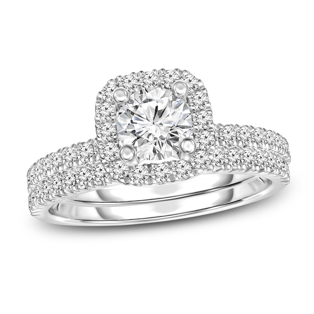 Diamond Bridal Set 3/4 ct tw Round 14K White Gold keMnmjbM