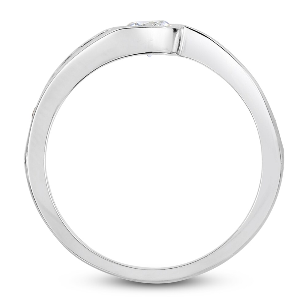 Diamond Engagement Ring 5/8 ct tw Round 14K White Gold lIFlOy8R