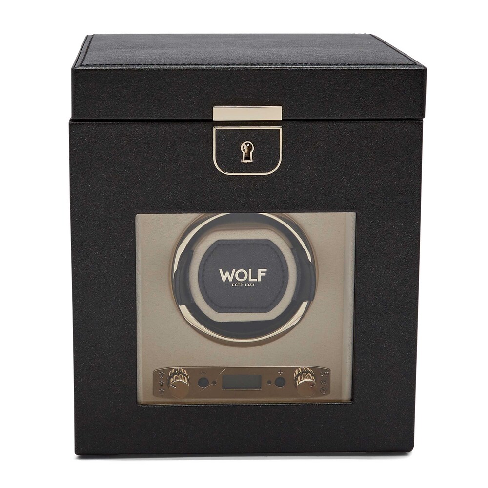 WOLF Palermo Single Watch Winder with Storage leddTWCP