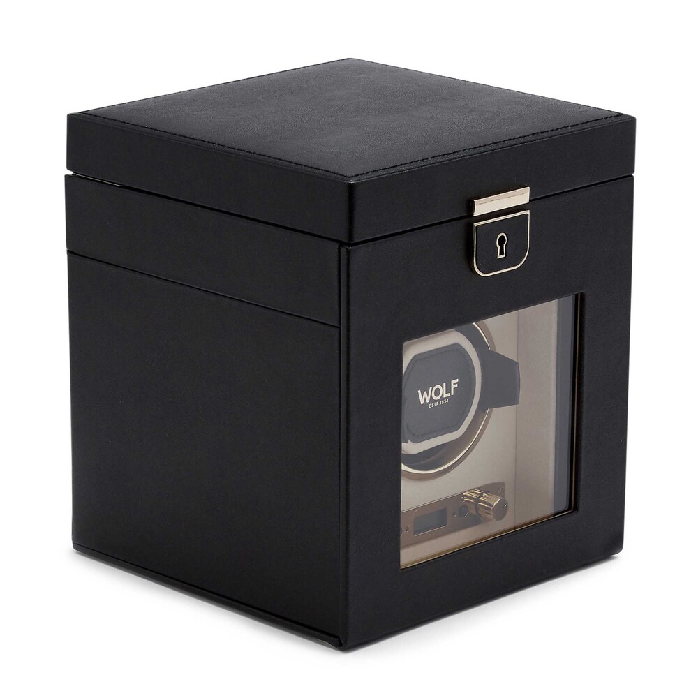 WOLF Palermo Single Watch Winder with Storage leddTWCP