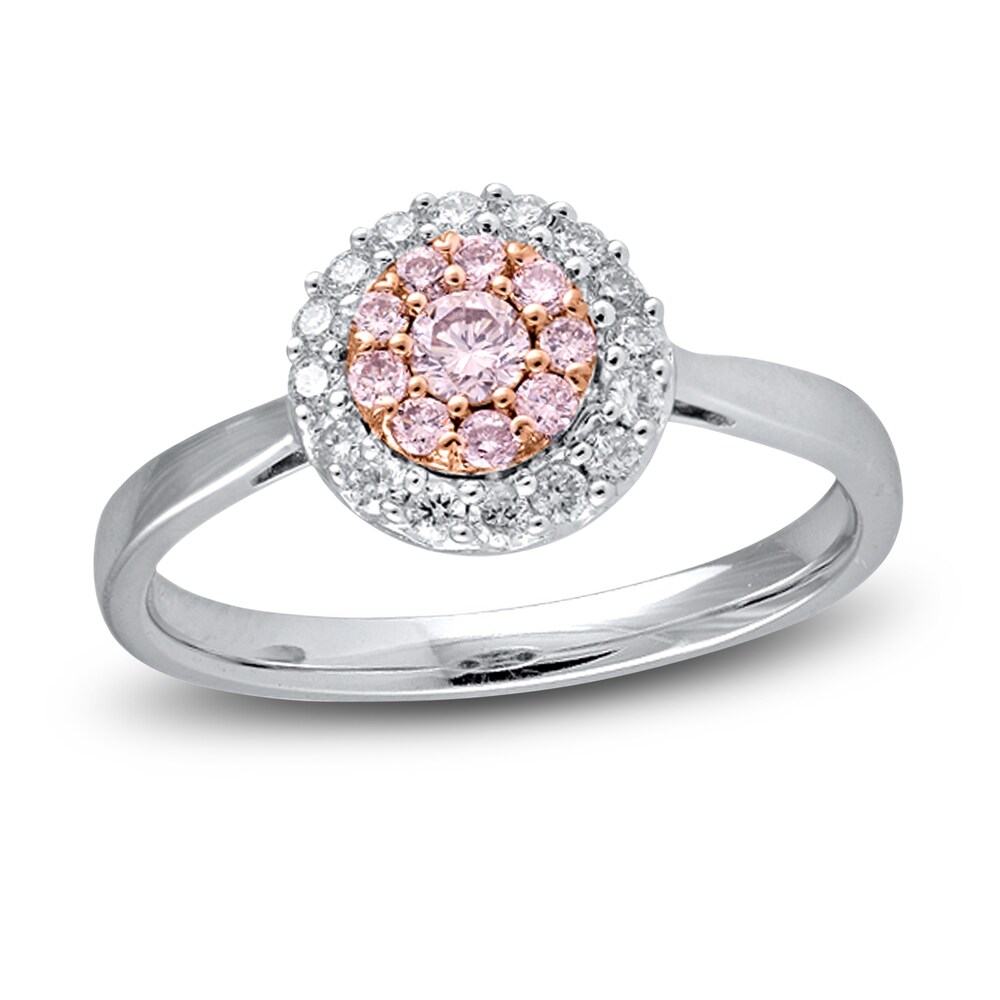 Diamond Engagement Ring 1/3 ct tw Round 14K Two-Tone Gold lfpFbFbf