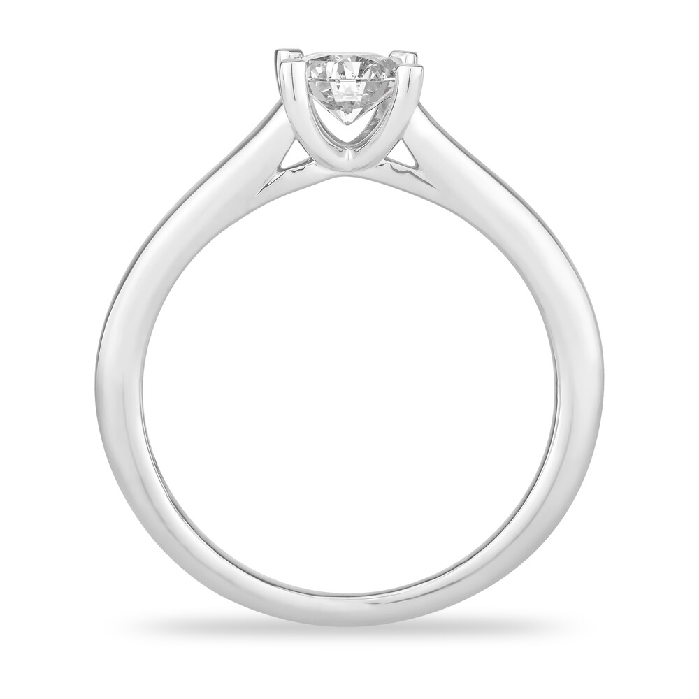 Diamond Solitaire Engagement Ring 3/4 ct tw Princess-cut 14K White Gold (I2/I) mAHOn76K