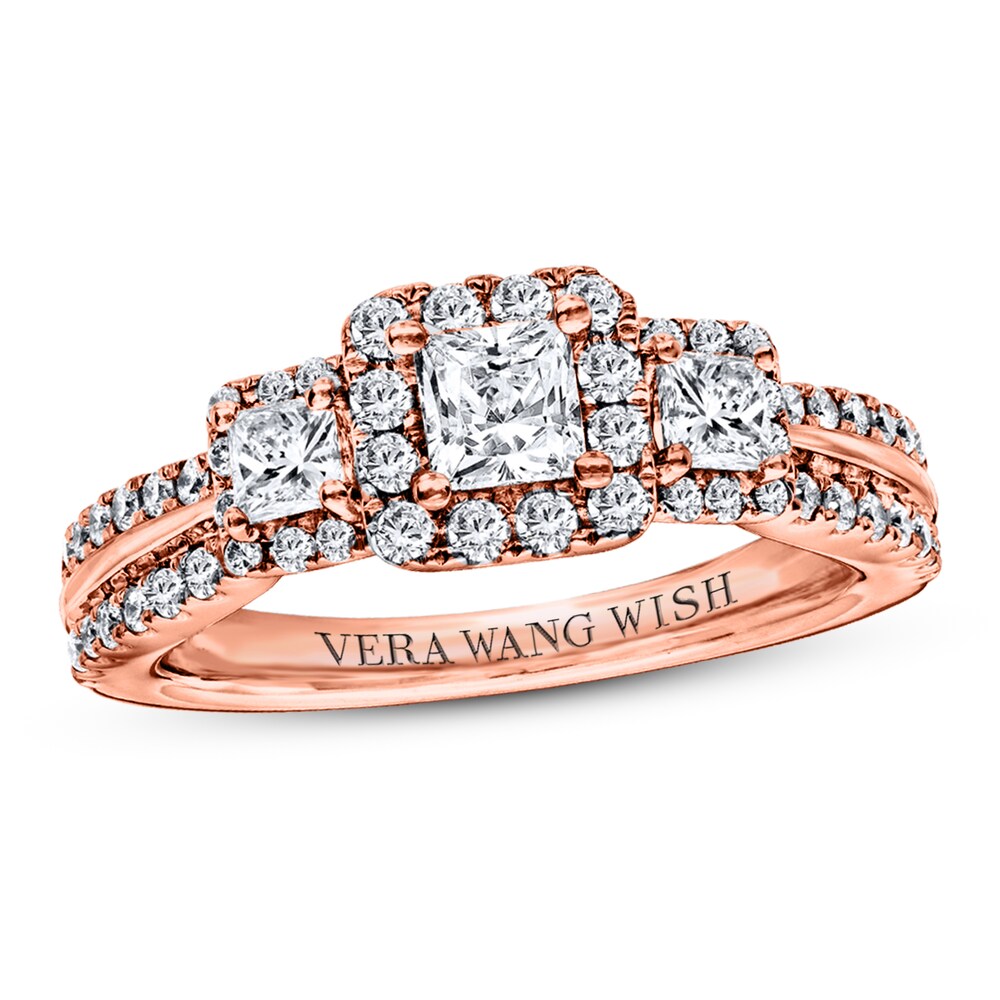 Vera Wang WISH Ring 1 ct tw Diamonds 14K Rose Gold mnP38Nf7