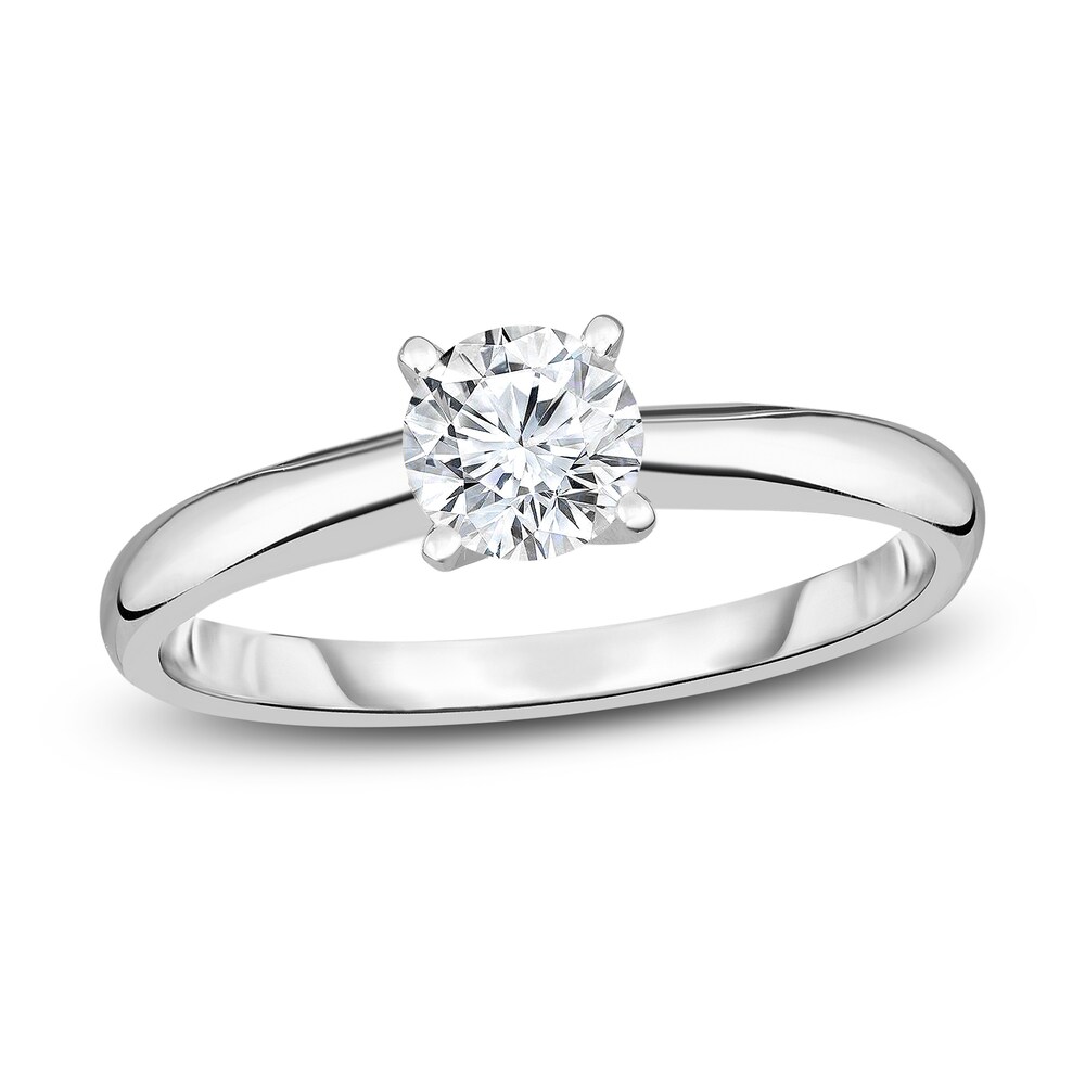 Diamond Solitaire Engagement Ring 1/5 ct tw Round 14K White Gold (I2/I) msH7cbkN