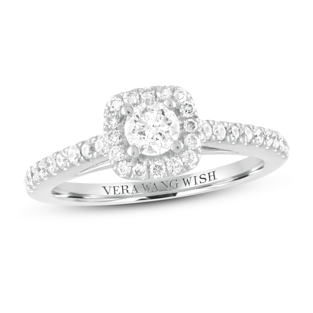 Vera Wang WISH Diamond Engagement Ring 3/4 ct tw Round 14K White Gold nQUdgj4Y