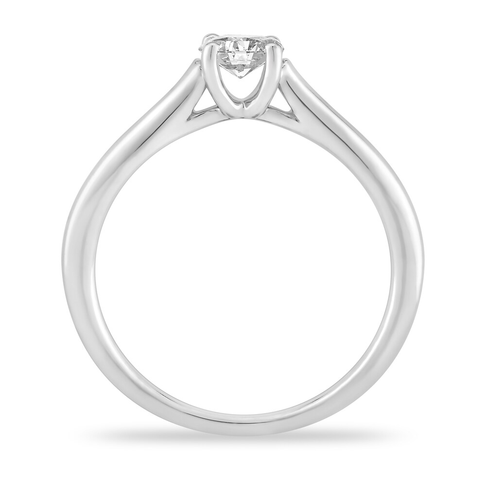Diamond Solitaire Engagement Ring 3/4 ct tw Oval-cut 14K White Gold (I2/I) o9UZn2Bz