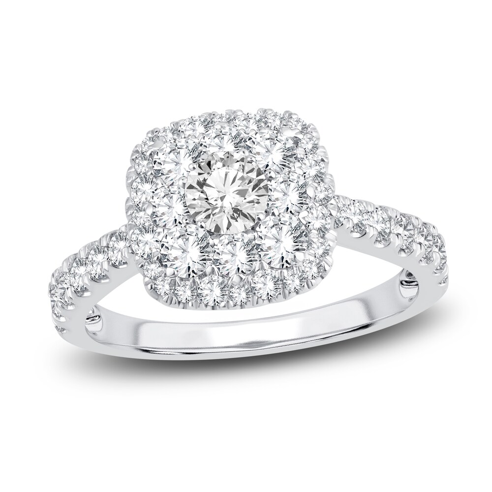 Diamond Engagement Ring 1-1/2 ct tw Round 14K White Gold oL5FEBgO