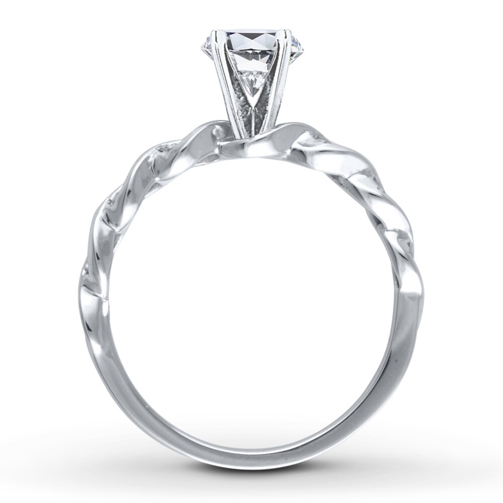 Diamond Ring Setting 1/8 ct tw Baguette 14K White Gold odaQcEeE